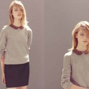 Sandro Wool Cashmere Blend 3/4 Sleeve Sweater